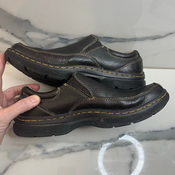 Dr. Martens DOC Men's Brown Leather Slip-On Colton Loafers Shoes Sz 8 - Picture 7 of 9